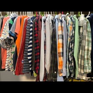 You will receive 10 Button Down shirts in perfect condition. Sizes 5 or 6.